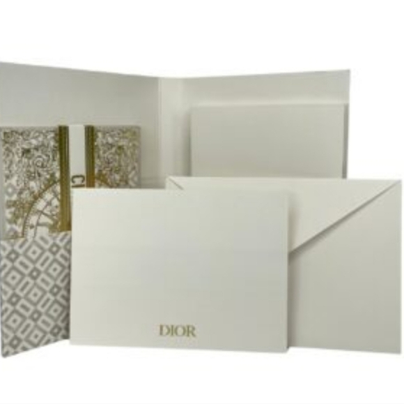 Christian Dior Gold and White Stationery Set - Picture 3 of 10